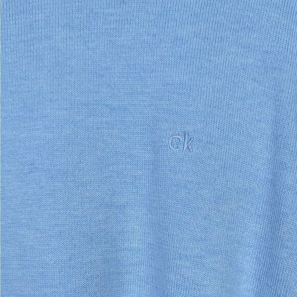 Calvin Klein Men’s Medium Soft Knit Blue Long Sleeve Pullover Sweater Crewneck - Picture 4 of 5